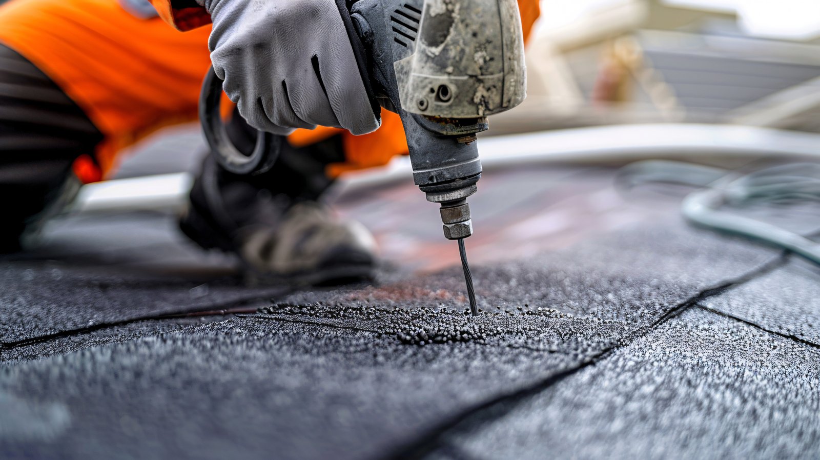 Shingle installation work